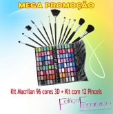 PALETA DE SOMBRA 3D + KIT DE PINCEL